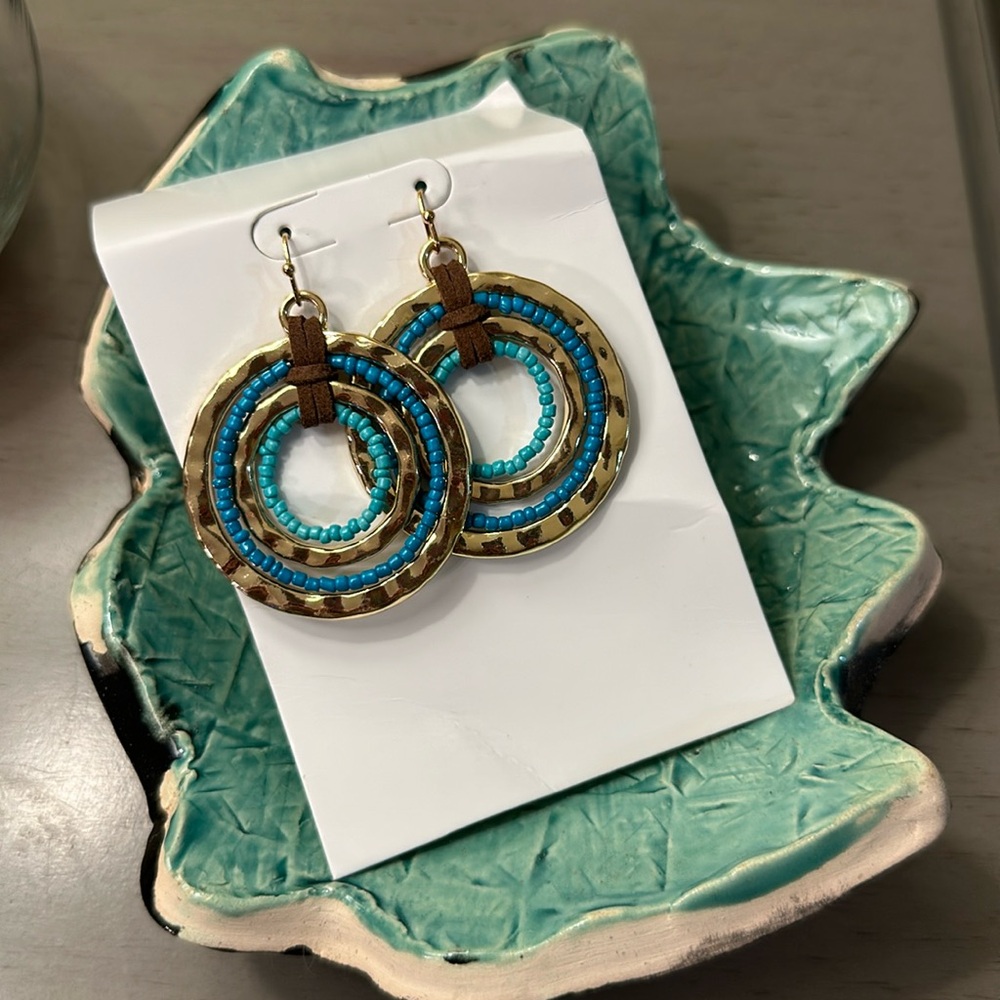 Turquoise dangle earrings